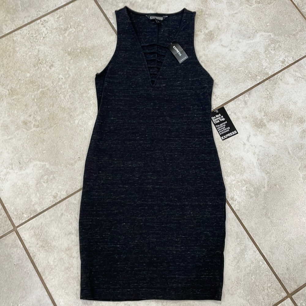 NWT! Express Caged Strappy Bodycon Dress XS